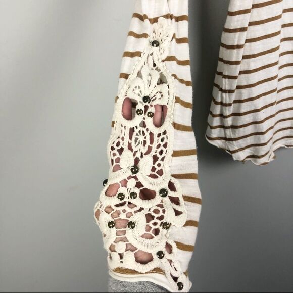 FREE PEOPLE | Tuscaloosa Hard Candy Striped Long Sleeve Top Women’s Size Small - Picture 6 of 12